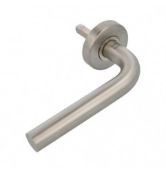 AMIG 9950  
 Manilla con roseta 4EI  
 Ø53 mm  
 Acero inoxidable 18/8  
 Mate - Izquierda