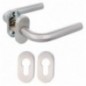 AMIG 9954  
 Manilla con roseta 4O  
 61 x 32 mm  
 Acero inoxidable 18/8  
 Mate