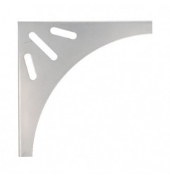AMIG 9956  
 Palomilla 13  
 200 x 200 x 20 mm  
 Acero  
 Gris metalizado