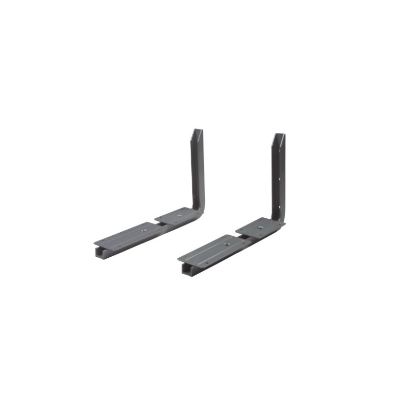 AMIG 9964  
 Soporte regulable 7  
 380 x 450 x 200 mm  
 Aluminio  
 Gris metalizado