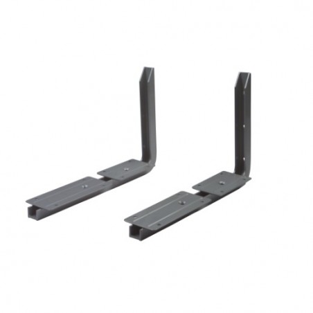 AMIG 9964  
 Soporte regulable 7  
 380 x 450 x 200 mm  
 Aluminio  
 Gris metalizado