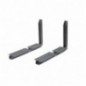 AMIG 9964  
 Soporte regulable 7  
 380 x 450 x 200 mm  
 Aluminio  
 Gris metalizado