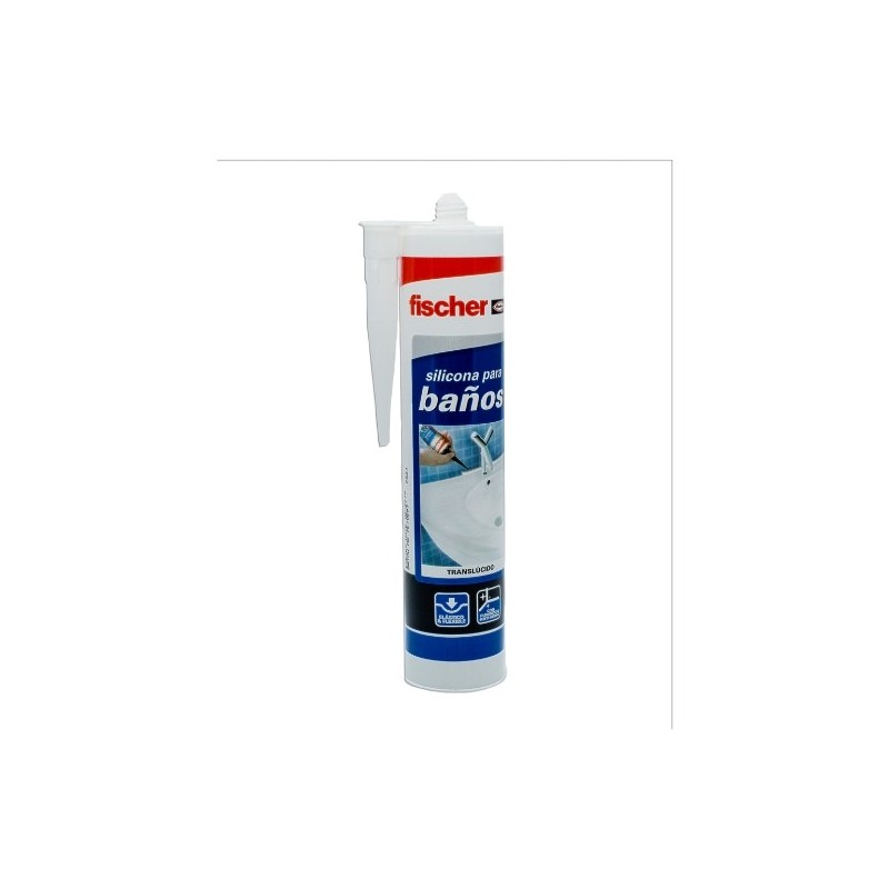 SILICONA BAÑOS TRANS - 300 ml fischer: 20819