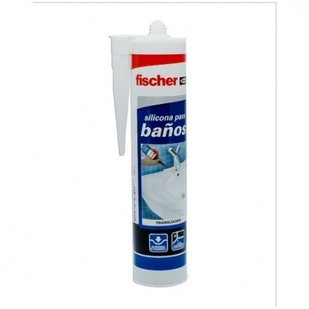 SILICONA BAÑOS TRANS - 300 ml fischer: 20819