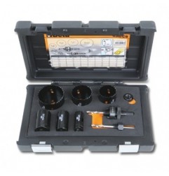 450/C9 Juego de sierras de corona y accesorios para electricistas, en maletín de plástico