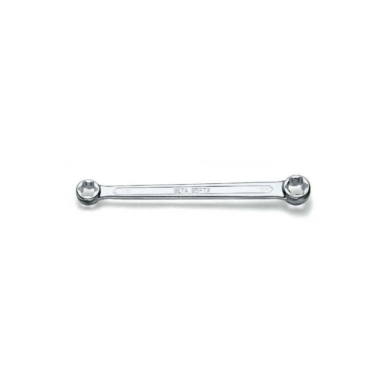 95FTX 10X12 Llave de estrella plana de dos bocas para tornillos Torx&reg,, cromada