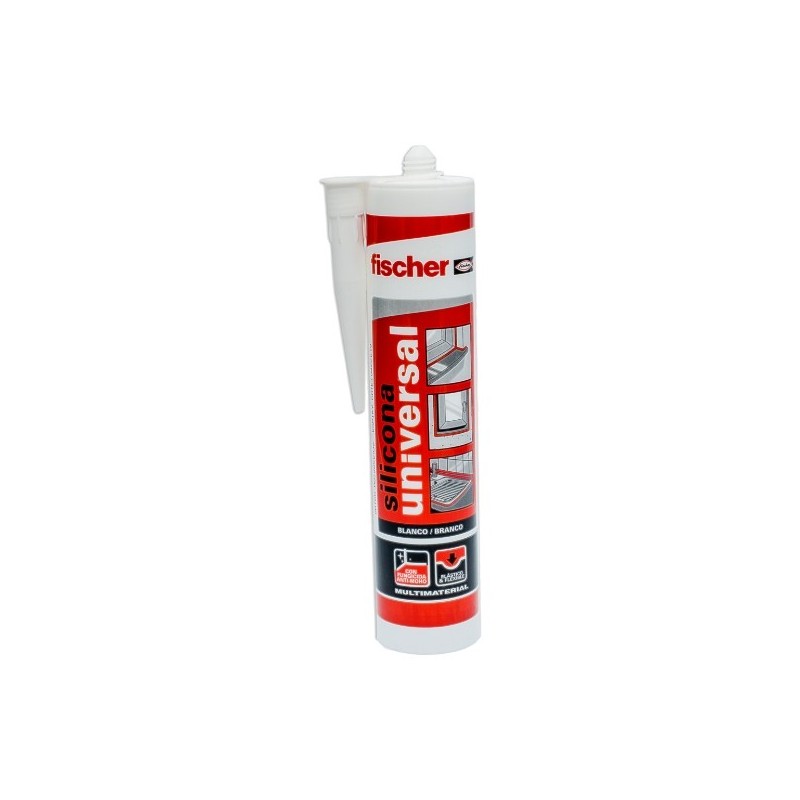 SILICONA UNIVERSAL GRIS - 280 ml fischer: 98648
