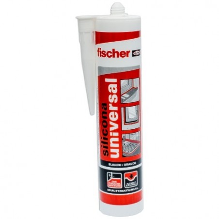 SILICONA UNIVERSAL GRIS - 280 ml fischer: 98648