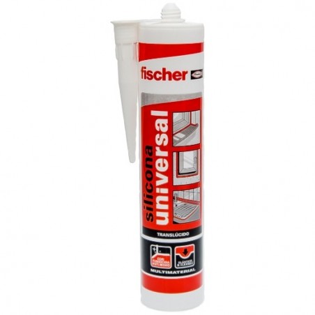SILICONA UNIVERSAL NEGRO - 280 ml fischer: 98649