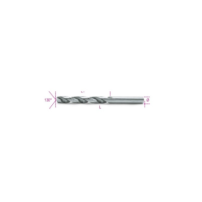 412 2,25 Broca HSS helicoidal rectificada