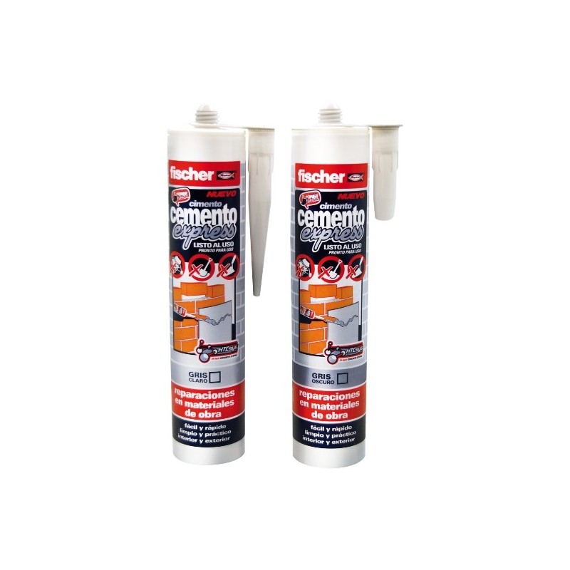 CEMENTO EXPRESS GRIS CLARO - 310 ml fischer: 512352