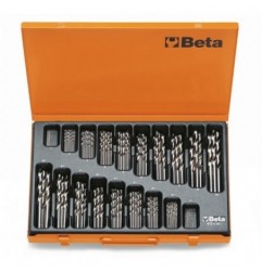 412/C150 Juego de 150 de brocas HSS helicoidales rectificadas, en caja metálica