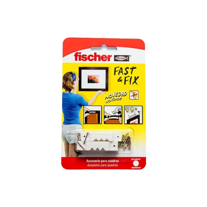 COLGADOR CUADROS RECT FAST&amp,FIX - 10U fischer: 534845