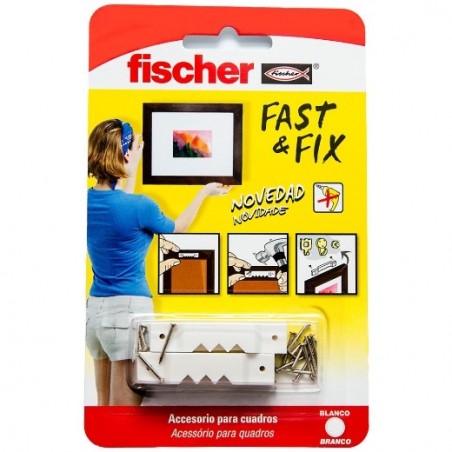 COLGADOR CUADROS RECT FAST&amp,FIX - 10U fischer: 534845