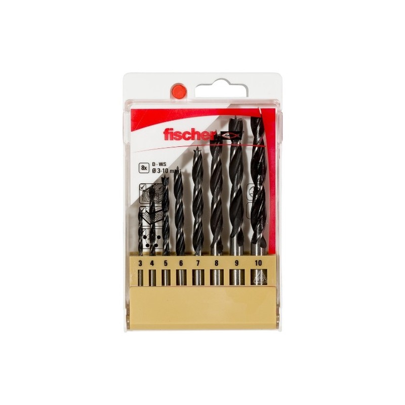 ESTUCHE BROCAS D-WS 3-10MM 8U fischer: 536609