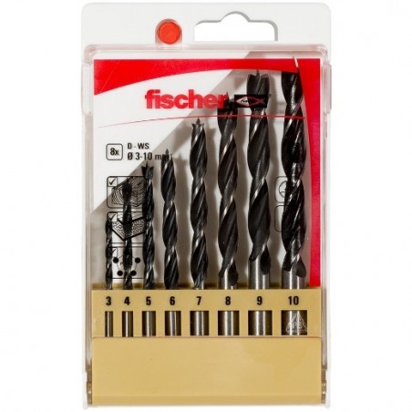 ESTUCHE BROCAS D-WS 3-10MM 8U fischer: 536609