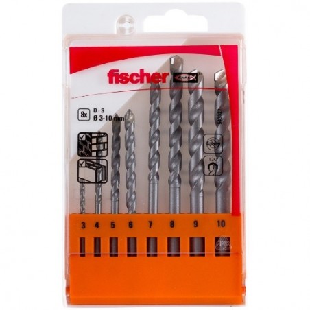 ESTUCHE BROCAS PERCUSION S - 8U fischer: 543027