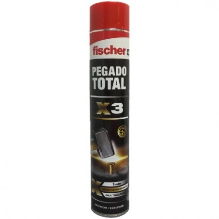 PEGADO TOTAL X3 ESPUMA - 750 ml fischer: 560779