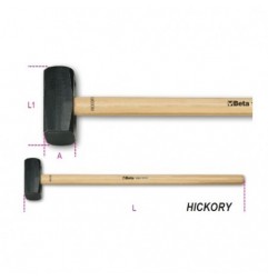 1381 4000 Maza recta con mango de madera hickory