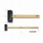 1381 4000 Maza recta con mango de madera hickory