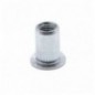 BLISTER TUERCA REMACHABLE CILINDRICA RANURADA FONDO ABIERTO ALUMINIO CABEZA ANCHA M4