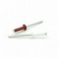 REMACHE FLOR ALUMINIO LACADO/ACERO CABEZA ALOMADA 4,8 X 40