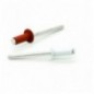 REMACHE ESTANDAR ALUMINIO LACADO/ALUMINIO 7A03 CABEZA ALOMADA 3,2 X 25