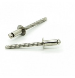 REMACHE ESTANDAR INOX A-2/INOX A-2 CABEZA ALOMADA 3,2 X 10