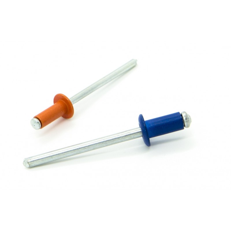 REMACHE ESTANDAR ALUMINIO LACADO/ACERO CABEZA ALOMADA 4,8 X 6