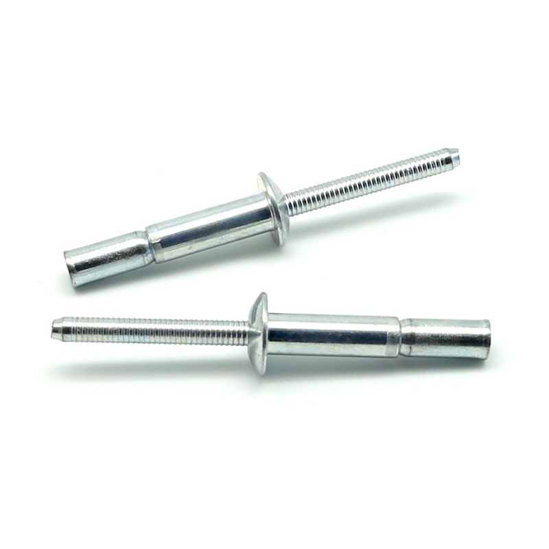REMACHE CUP-BOLT ACERO/ACERO CABEZA ALOMADA 4,8 X 10