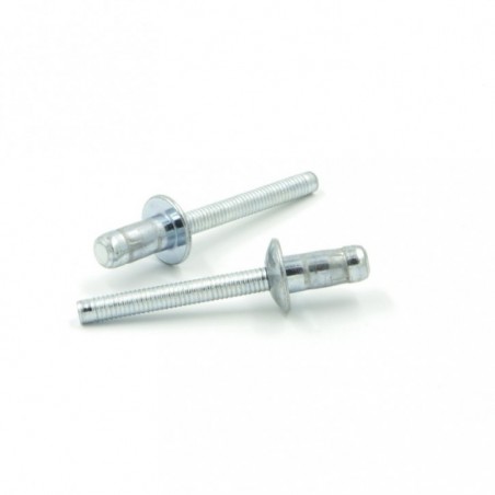 REMACHE H-LOCK ACERO/ACERO CABEZA ALOMADA 6,4 X 18,5