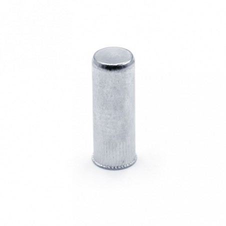 TUERCA REMACHABLE CILINDRICA RANURADA FONDO CERRADO CABEZA REDUCIDA ACERO M4 X 16