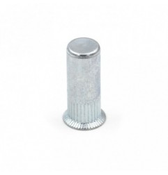 TUERCA REMACHABLE CILINDRICA RANURADA FONDO CERRADO CABEZA AVELLANADA ACERO M4 X 17,5