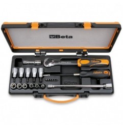 920TX/C17 Surtido de 6 puntas, 6 vasos, 5 vasos con punta y 4 accesorios para tornillos Torx&reg,, en caja de metal