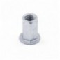 TUERCA REMACHABLE HEXAGONAL FONDO ABIERTO CABEZA ANCHA ACERO M8 X 17,5