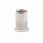 TUERCA REMACHABLE CILINDRICA RANURADA FONDO ABIERTO CABEZA AVELLANADA INOX A-2 M5 X 13,5