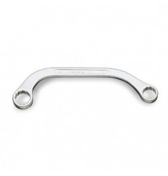 83 8X10 Llave poligonal de medialuna de dos bocas, cromada