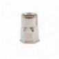 TUERCA REMACHABLE SEMI-HEXAGONAL FONDO ABIERTO CABEZA REDUCIDA INOX A-2 M8 X 17
