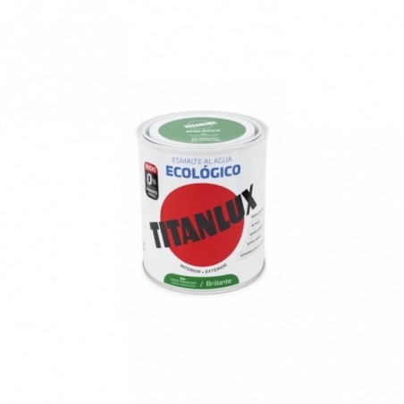 PINTURA ESMALTE ECO AL AGUA  BRILLO VERDE PRIMAVERA 750ML