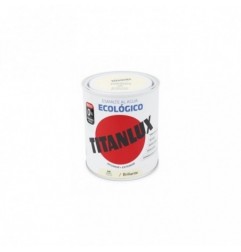 PINTURA ESMALTE ECO AL AGUA  BRILLO MARFIL 750ML