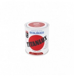 PINTURA ESMALTE AL AGUA  ECO BRILLO ROJO CORAL 750ML