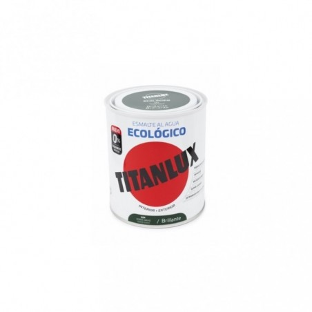 PINTURA ESMALTE AL AGUA  ECO BRILLO VERDE MAYO 750ML