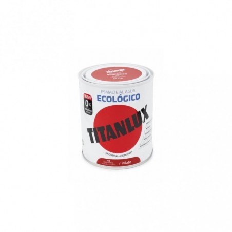 PINTURA ESMALTE AL AGUA  ECO MATE ROJO CHINA 750ML