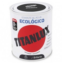 PINTURA ESMALTE  AL AGUA  ECO BRILLO NEGRO 750ML