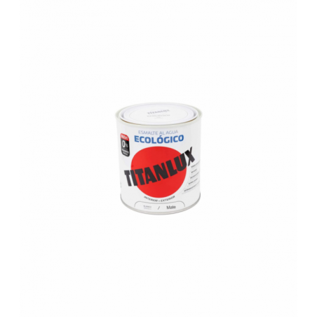 PINTURA ESMALTE AL AGUA  ECO MATE BLANCO 750ML