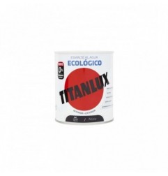 PINTURA ESMALTE AL AGUA  ECO MATE NEGRO 750ML