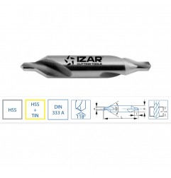 BROCA Ø3´15X8´00MM DIN-333A 1310 HSS CENTRAR