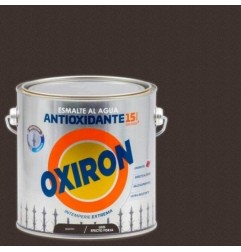 ESMALTE AL AGUA OXIRON MARRON LISO EFECTO FORJA 2.5L