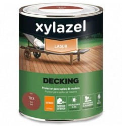 XYLAZEL LASUR AGUA SATINADO TECA 4L