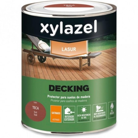 XYLAZEL LASUR AGUA SATINADO TECA 4L